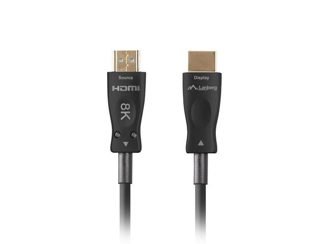 Lanberg HDMI M/M v2.1 cable 40m optical black aoc
