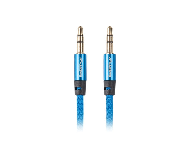 Lanberg mini jack 3.5mm M/M 3 pin cable 2m, blue premium