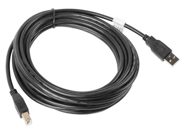 Lanberg USB-A (M) -> USB-B (M) 2.0 cable 5m, black