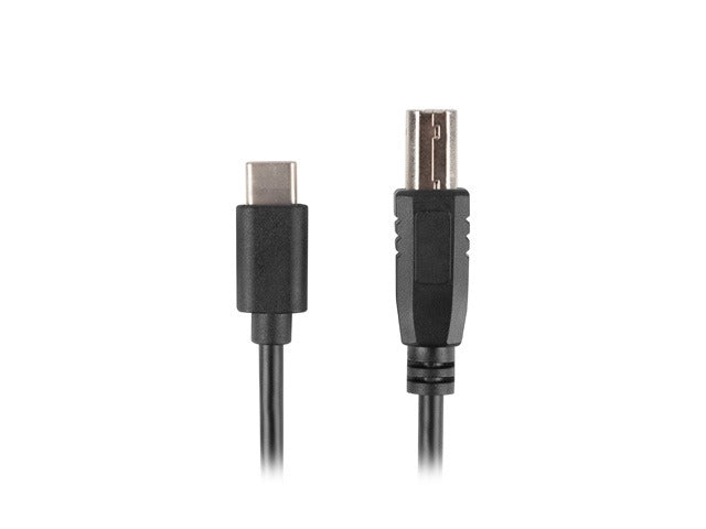 Lanberg USB-C (M) -> USB-B (M) 2.0 ferrite cable 1.8m, black