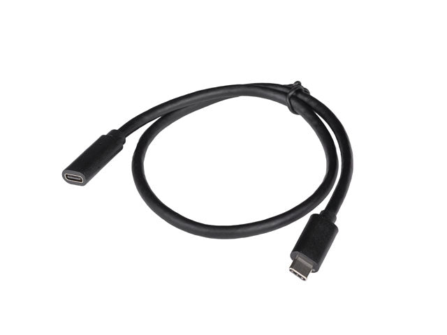 Lanberg USB-C M/F 3.1 cable 0.5m, Black