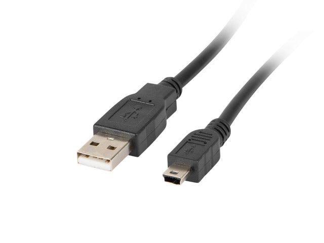 Lanberg USB MINI-B(M) ->  USB-A (M) 2.0 cable 1.8m, black ferrite (Canon)