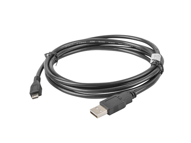 Lanberg USB MICRO-B (M)  ->  USB-A (M) 2.0 cable, 1.8m, black