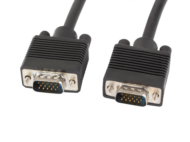 Lanberg VGA M/M cable 10m dual-shielded, 2x ferrite, black