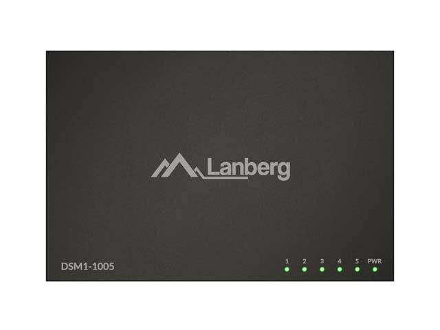 Lanberg switch DSM1-1005 5-port, 1GB/s 12V Metal case