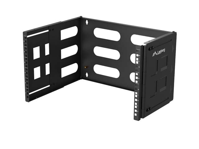 Lanberg Folding Bracket, wall-mount 19" 6U 497x400/240, Black