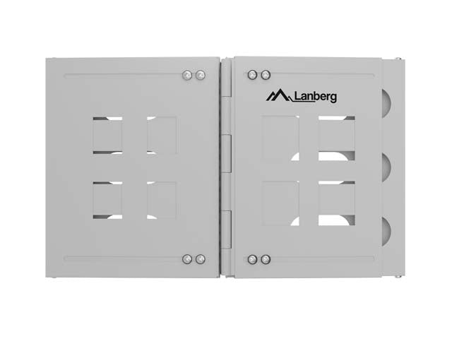 Lanberg Folding Bracket, wall-mount 19" 6U 497x400/240, Grey