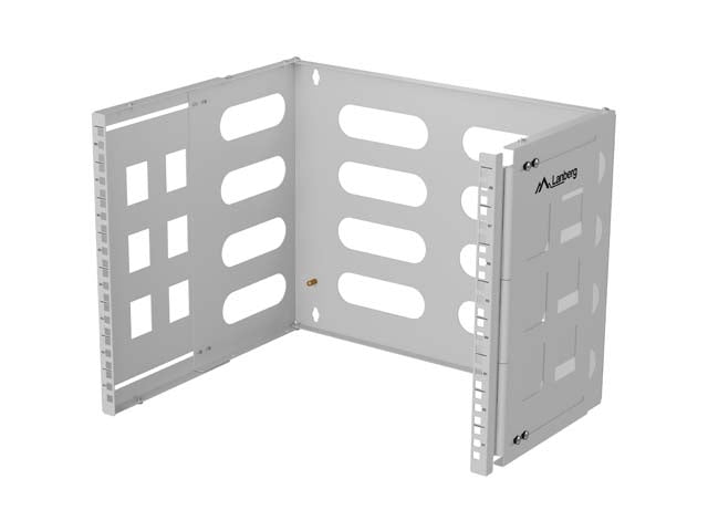 Lanberg Folding Bracket, wall-mount 19" 8U 497x400/240, Grey