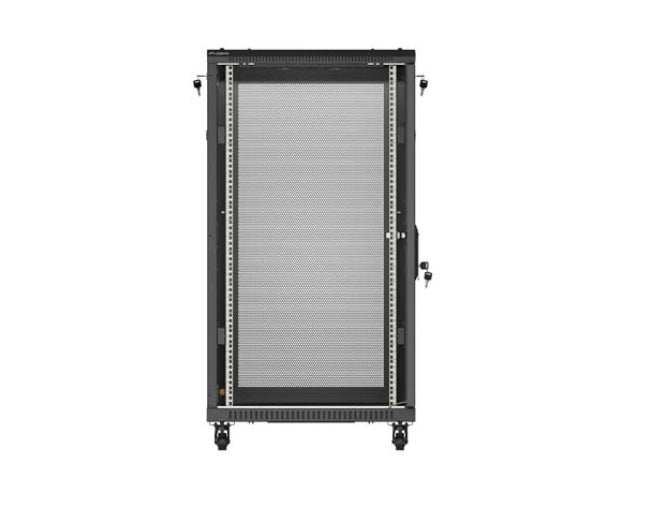 Lanberg Rack Cabinet 19" Free-Standing 22U/600X1000 (FlAT Pack) With Mesh Door Black