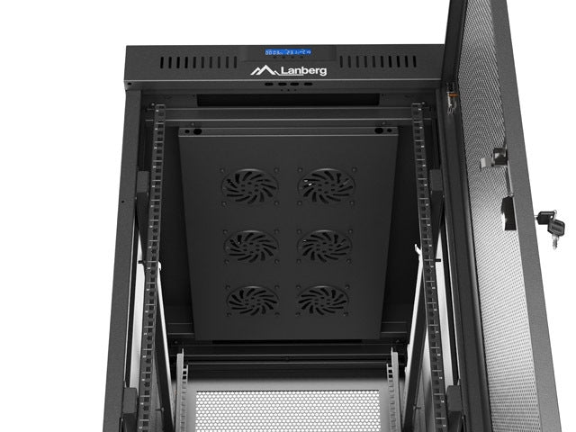 Lanberg rack cabinet 19" free-standing 32U/600X1000 (FLAT PACK) with mesh door LCD black