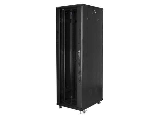 Lanberg rack cabinet 19" free-standing 42U / 600x1000 self-assembly flat pack, black
