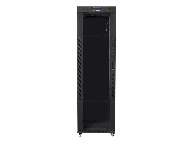 Lanberg rack cabinet 19" free-standing 42U/600x1000 (flat pack) with glass door lcd black v2