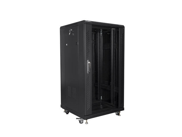 Lanberg rack cabinet 19" free-standing 22U/600x600 (flat pack) black
