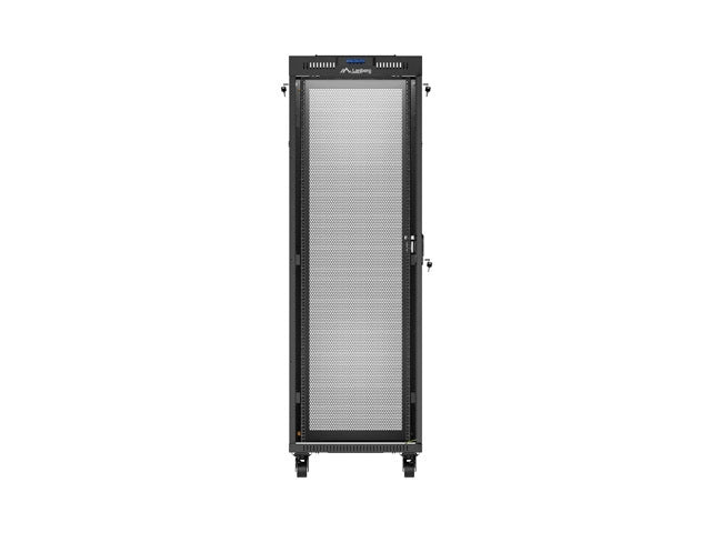 Lanberg rack cabinet 19" free-standing 37U/600X600 (FLAT PACK) with mesh door LCD black