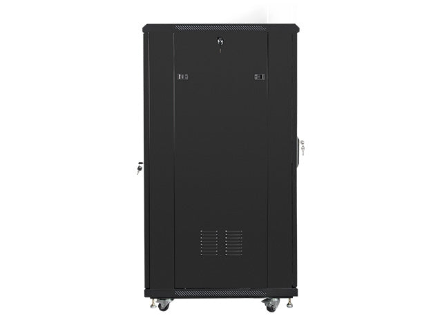 Lanberg rack cabinet 19" free-standing 27U / 600x800 self-assembly flat pack, black