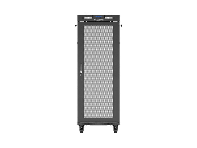 Lanberg rack cabinet 19" free-standing 32U/600X800 (FLAT PACK) with mesh door LCD black