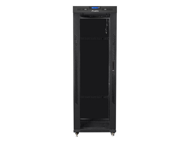 Lanberg rack cabinet 19" free-standing 37U/600x800 (flat pack) with glass door lcd black v2