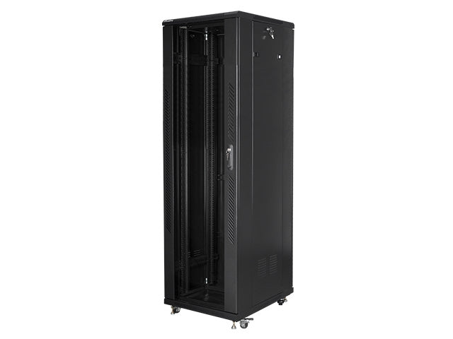 Lanberg rack cabinet 19" free-standing 42U / 600x800 self-assembly flat pack, black