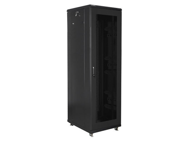Lanberg rack cabinet 19" free-standing 42U/600x800 (flat pack) with mesh door black