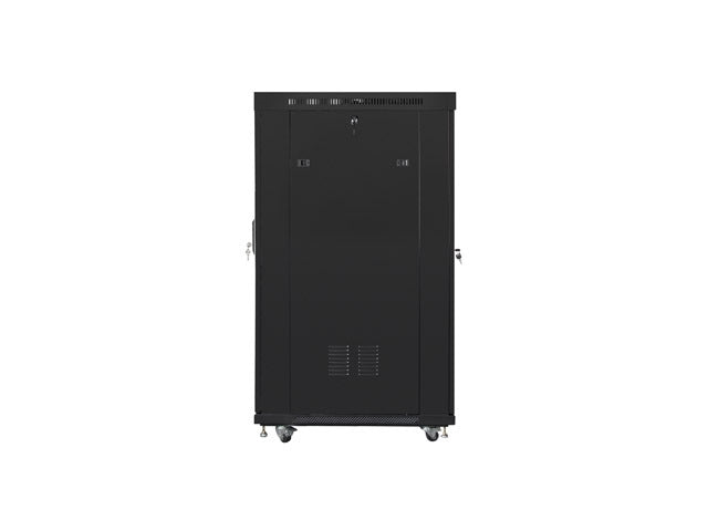Lanberg rack cabinet 19" free-standing 22U/800x1000 (flat pack) with mesh door lcd black v2