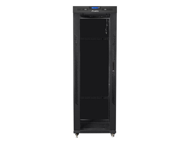 Lanberg rack cabinet 19" free-standing 37U/800x1000 (flat pack) with glass door lcd black v2