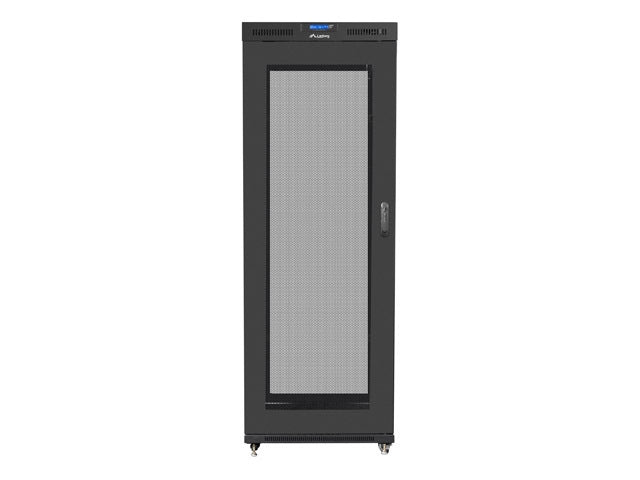 Lanberg rack cabinet 19" free-standing 27U/800x1200 (flat pack) with mesh door lcd black