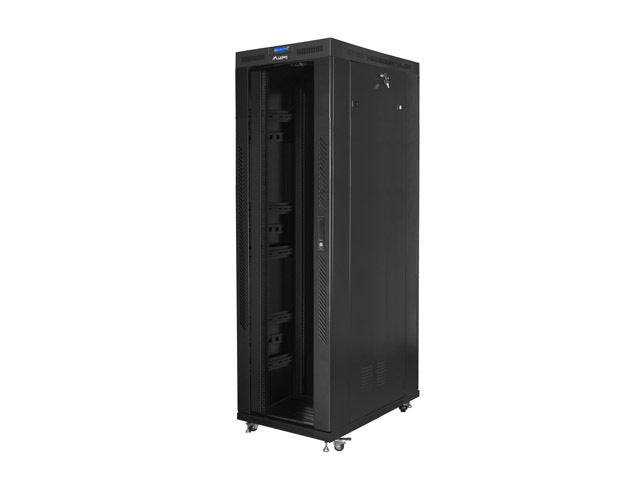 Lanberg rack cabinet 19" free-standing 42U/800x1200 (flat pack) with glass door lcd black v2