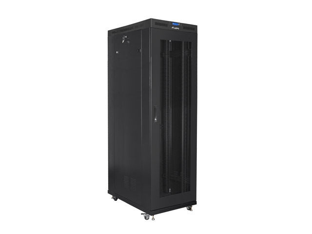 Lanberg rack cabinet 19" free-standing 42U/800x1200 (flat pack) with mesh door lcd black v2