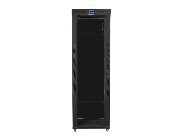 Lanberg rack cabinet 19" free-standing 47U/800x1200 (flat pack) with glass door lcd black v2