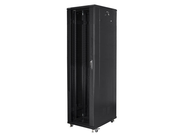 Lanberg rack cabinet 19" free-standing 37U / 800x800 self-assembly flat pack, black