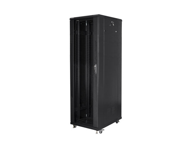 Lanberg rack cabinet 19" free-standing 42U / 800x800 self-assembly flat pack, black