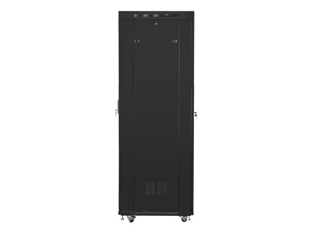 Lanberg rack cabinet 19" free-standing 42U/800x800 (flat pack) with glass door lcd black v2