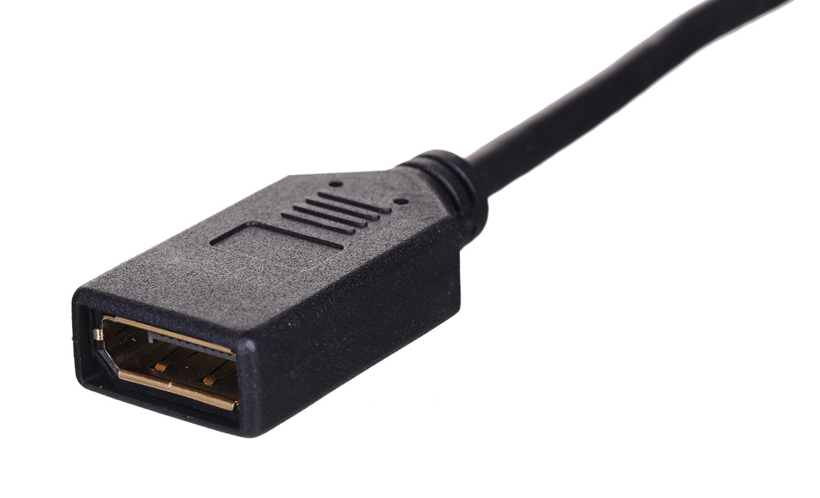 Lanberg adapter display port mini (m) -> display port (f), 10cm cable, black