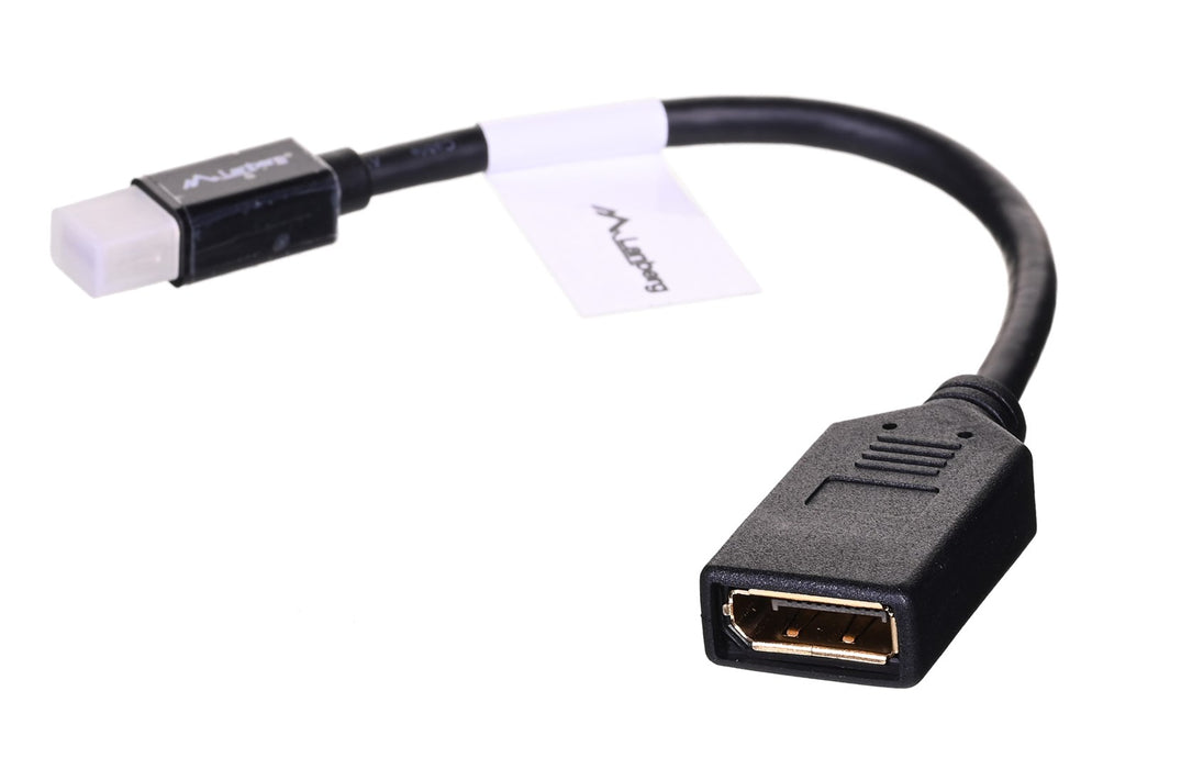 Lanberg adapter display port mini (m) -> display port (f), 10cm cable, black