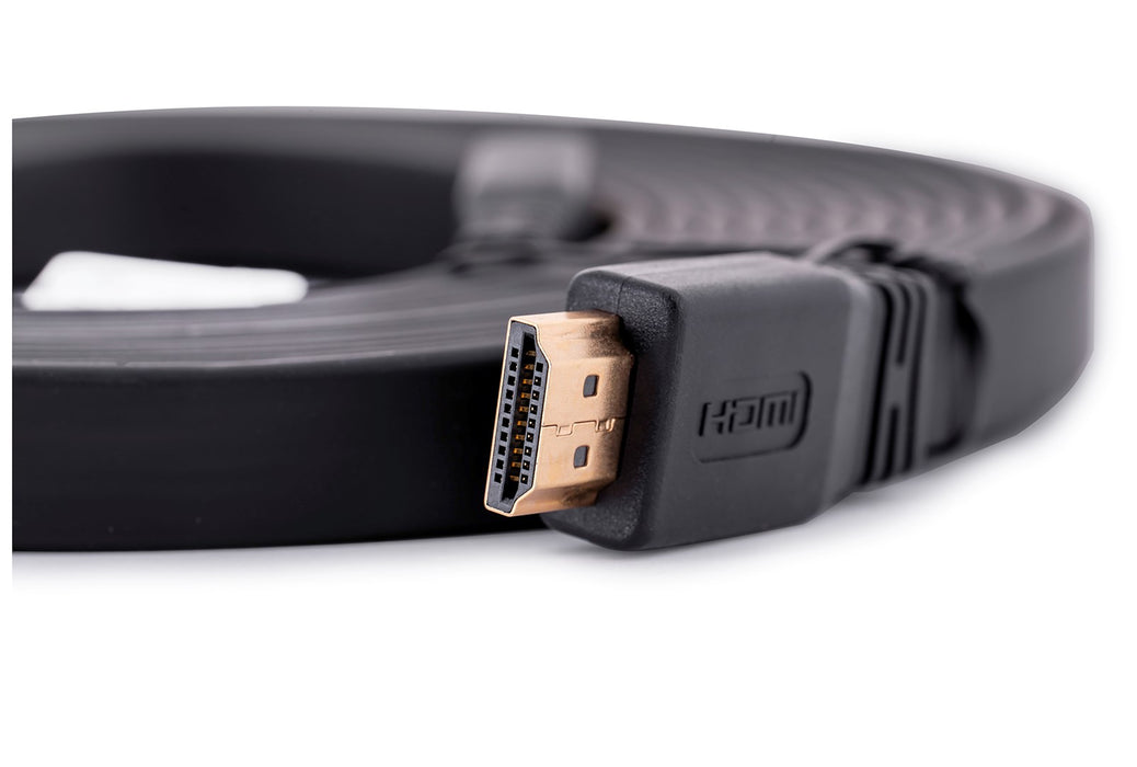 Lanberg HDMI M/M V2.0 cable 5m,  4K flat, black