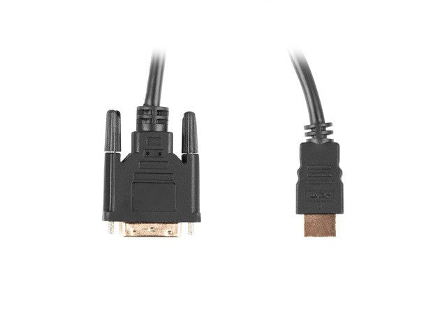 Lanberg HDMI (M) -> DVI-D (M) (24+1) cable 3m, dual link, with gold-plated 4K connectors, black