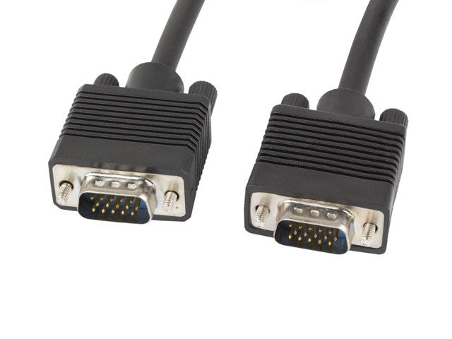 Lanberg VGA M/M cable 1.8m dual-shielded, 2x ferrite, black