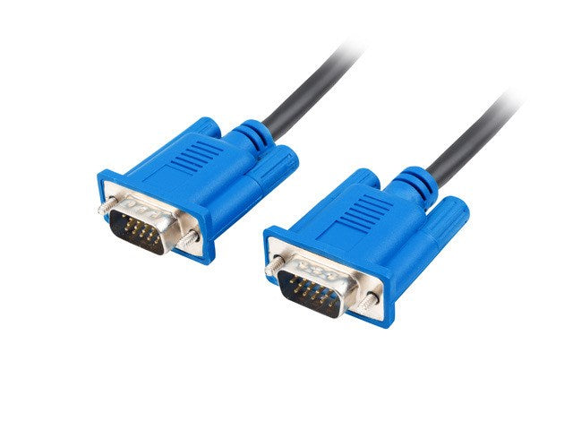 Lanberg CA-VGAC-10CU-0050-BK VGA cable 5 m VGA 15pin Black