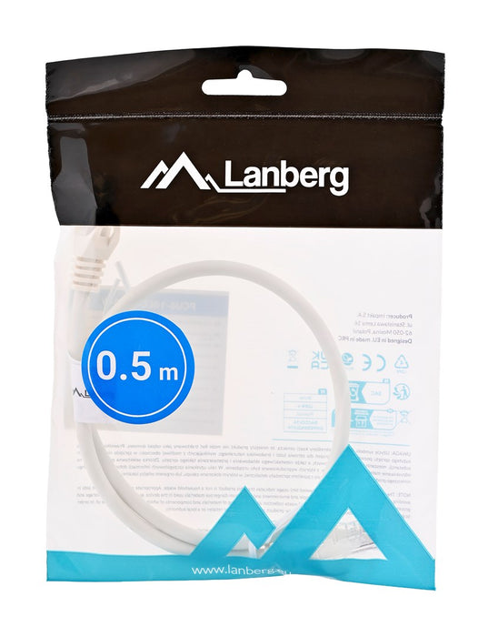 Lanberg patch cord CAT.6 0.5m, white