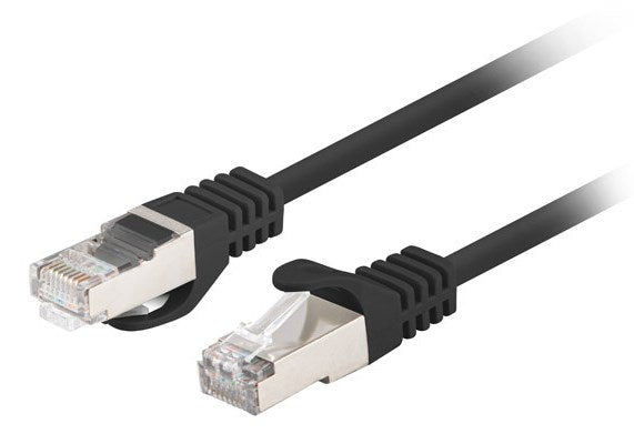 Lanberg PCU5-20CC-0100-BK networking cable Black 1 m Cat5e U/UTP (UTP)