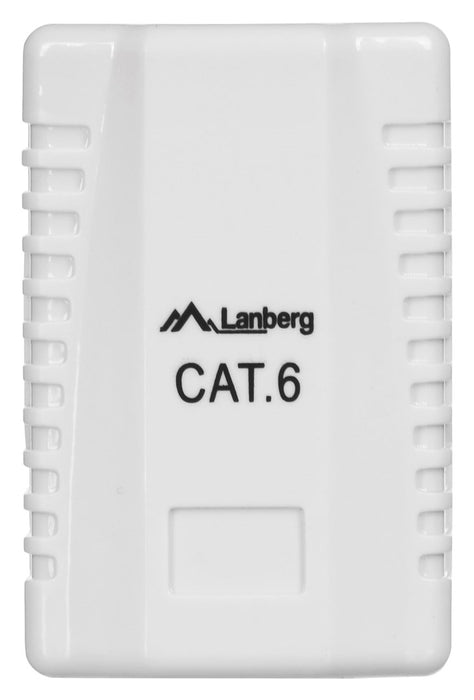 Lanberg surface-mount box CAT.6 UTP UNshielded 1X RJ45, white