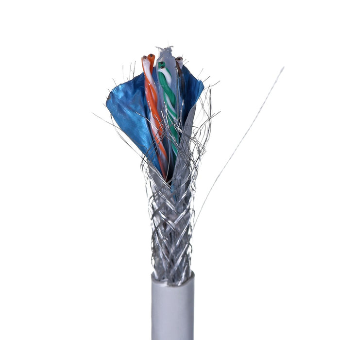 Lanberg LAN cable CAT.6 sftp 305m solid cu grey cpr + fluke passed