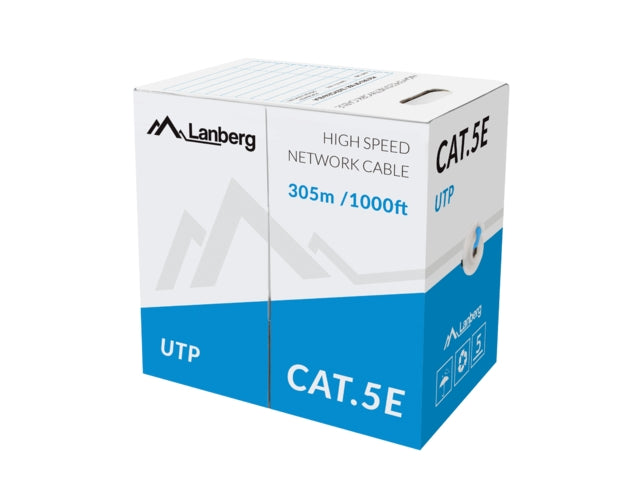 Lanberg Lan Cable UTP Cat.5e 305m Solid CCA Blue