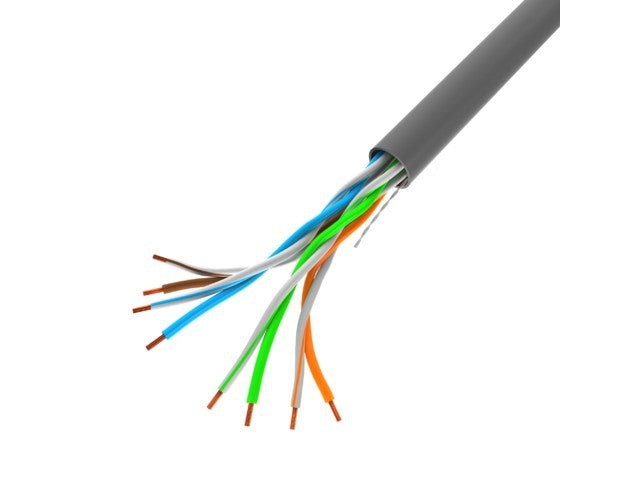 Lanberg LAN cable CAT.5e utp 100m solid cu grey fluke passed