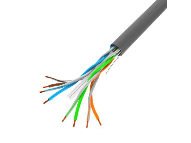 Lanberg LAN cable CAT.6 utp 100m solid cu grey cpr + fluke passed