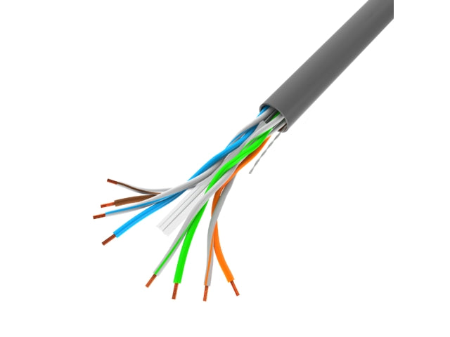 Lanberg LAN cable CAT.6 utp 305m solid cu grey cpr + fluke passed