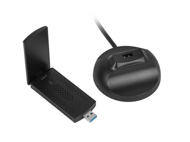 Lanberg USB adapter wireless network card nc-3000-wi ax3000 tri-band 2x internal antennas