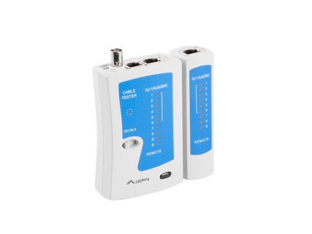 Lanberg cable tester for RJ-45, RJ-12, RJ-11, coaxial