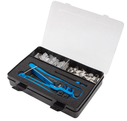 Lanberg crimping toolkit with RJ45 connectors RJ45 shielded and unshielded