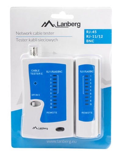 Lanberg cable tester for RJ-45, RJ-12, RJ-11, coaxial